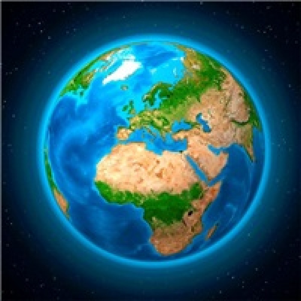 3D Kort Earth MAXI
